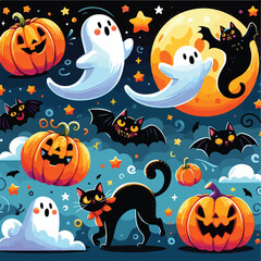 Halloween image vector