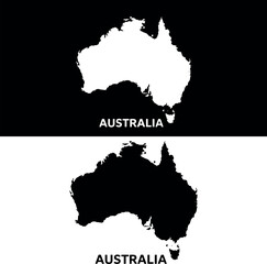 Fototapeta premium France and Austria map vector with highlighted Austria