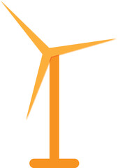 wind turbine isolated on white