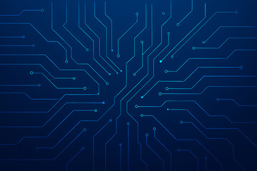 Obraz premium 虹色の光が波線を描くサイバーグラデーション背景素材 