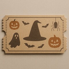 Unbranded Halloween Coupon Ticket