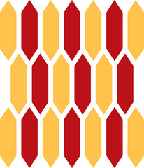 Abstract geometric shapes with vibrant colors isolated on white background