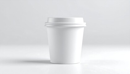 Blank white disposable coffee cup (3)