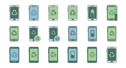 Recycling Mobile Phones EcoFriendly Technology Sustainable Disposal.