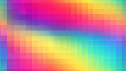 Colorful Abstract Mozaic Texture with a Rainbow Gradient

