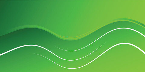 green wave background. abstract background for businnes, web, flyer, banner.
