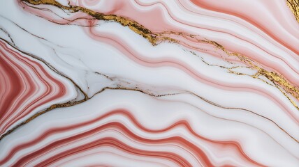 Marble Texture Shimmers with Gold Accents. Swirling patterns create an opulent backdrop for design, marketing and web use.