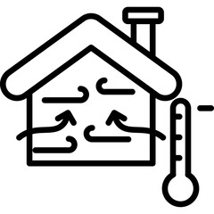 Passive Cooling line icon