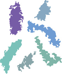 Watercolor brush stroke and texture grunge vector