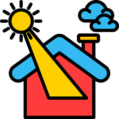 Daylight Utilization lineal color icon