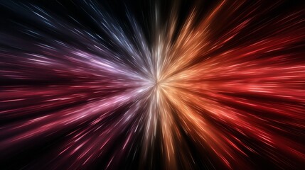 Fototapeta premium Vibrant starburst background, a kaleidoscope of colors and dynamic rays for creative projects.