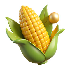 corn on a cob  food vegetable cob maize isolated vector design icon 