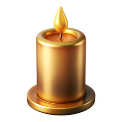 burning candle on a white background flame vector design icon 