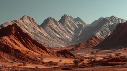 mountain landscape in death valley