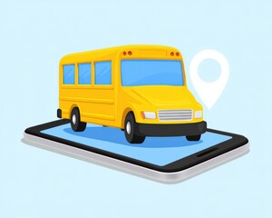 Digital signature panel confirming child drop off via GPS, School bus GPS tracking