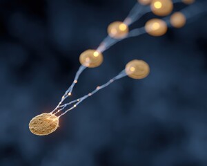 Visualization of economic levers pulled by neural command, AI manipulation of economy