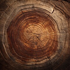 Naklejka premium Intricate details of wood annual rings showing texture and age. A close-up view of the wooden texture displays the tree's history and characteristics.