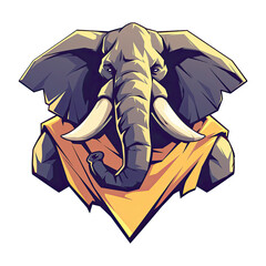 Big elephant cartoon character