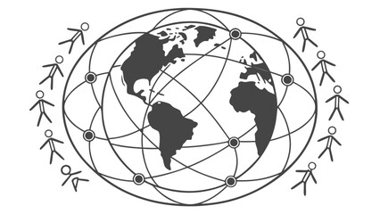 Global Network Connecting People Around the World.