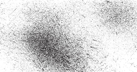 Gritty vector background. Noise grainy overlay. Urban punk texture. Grungy gritty subtle black splatter, dust,  gritty background. Black micro dust isolated on white background.
