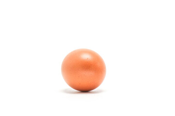 Chicken eggs on a white background have many health benefits such as being rich in quality protein. vitamins and minerals.