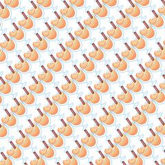 Fototapeta premium Orange drink pattern