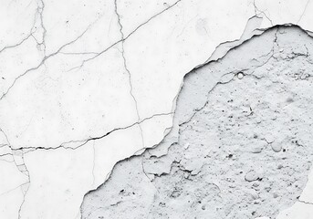 Obraz premium Distressed plaster texture with cracks and exposed concrete background