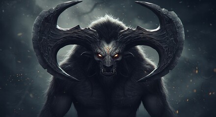 Dark creature portrait