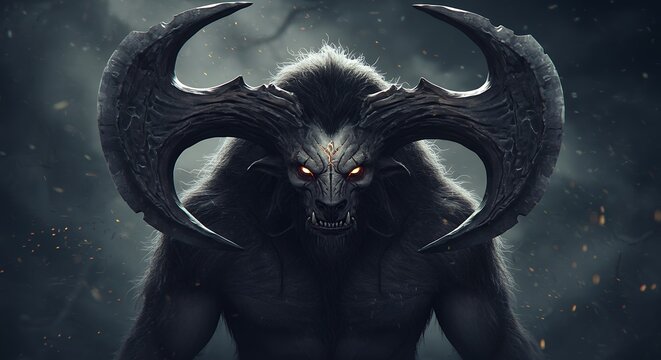Dark creature portrait