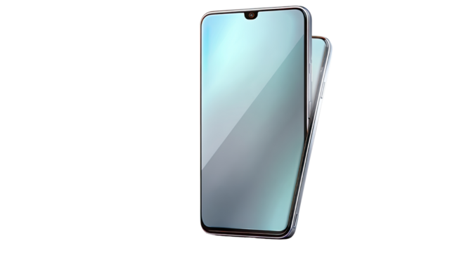 vector illustration of modern smartphone on white background