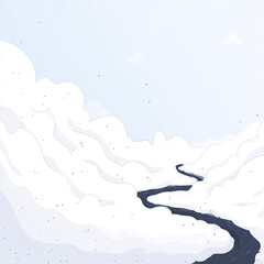 Patterns - Mist swirls on a cloud foundation