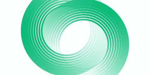 Green white abstract background overlap layer on bright space with circles effect decoration. Modern banner with lines style. Graphic design element stripes concept for flyer, card, or brochure cover