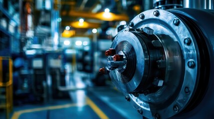 Industrial Machinery Close-up: A Glimpse into Modern Manufacturing