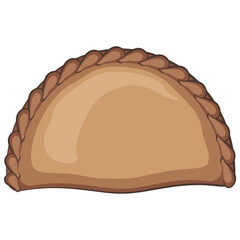 empanada vector illustration, work of hand drawn