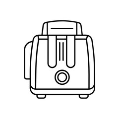 air fryer icon isolated on white