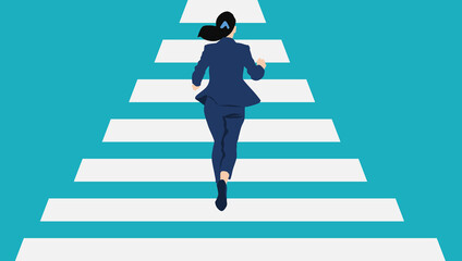 目標達成へのロードマップのイラスト