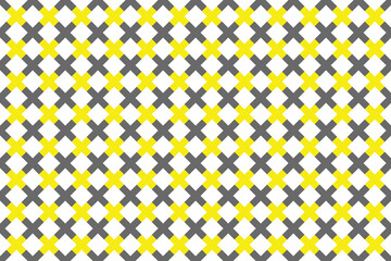 Modern Dim Grey color and Yellow color  checkerboard pattern