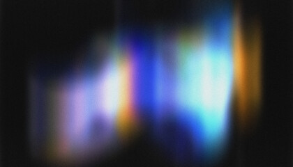 Abstract Multicolor Light Leak with Film Grain Texture