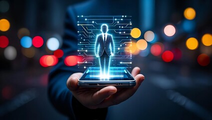 Corporate team strategizing in a collaborative meeting with digital technology tools for advanced marketing data analysis and informed investment decision-making in a modern business environment