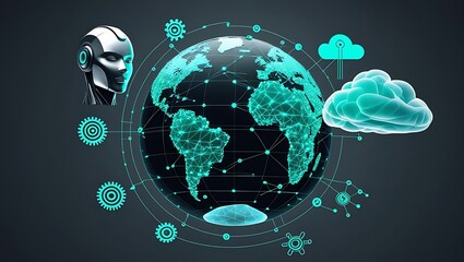 Global artificial intelligence and cloud computing network