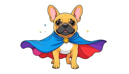 Superhero French Bulldog.