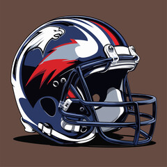 Fototapeta premium american football helmet vector