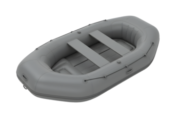 Professional inflatable raft ready for adventure on water, perfect for exploration and outdoor excitement.