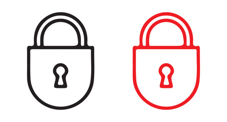 Locks icons set. Padlock flat icon set. vector illustration eps 10