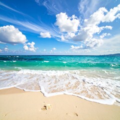 Beautiful Tropical Beach Scene.