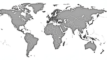 Fototapeta premium Global economics and tariffs relationship chart showing world GDP distribution overlay with average tariff rates per continent comparative analysis graphic in Photo Stock Concept and empty space on
