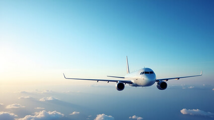 Commercial air freight in  Photo Stock  Concept  and empty space on the left side