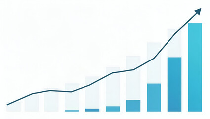 Statistical Chart: Historical Tariffs Trend Analysis with Line Graph Overlay & Bar Charts on Import-Export Balance Fluctuations - Photo Stock Concept