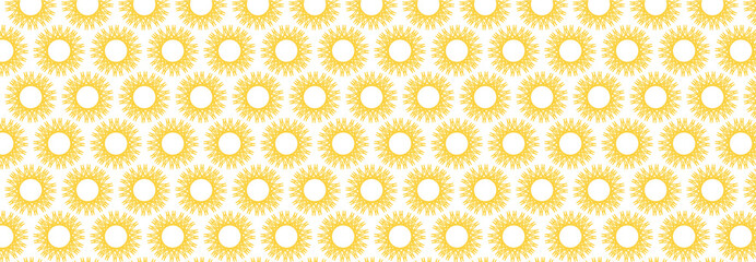 seamless pattern of golden flowers