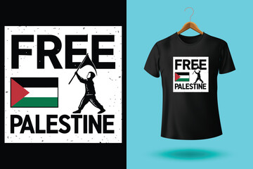 Free gaza free palestine graphic design and tshirt design with national colors